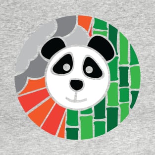 Panda & bamboo mosaic (Pocket size) T-Shirt